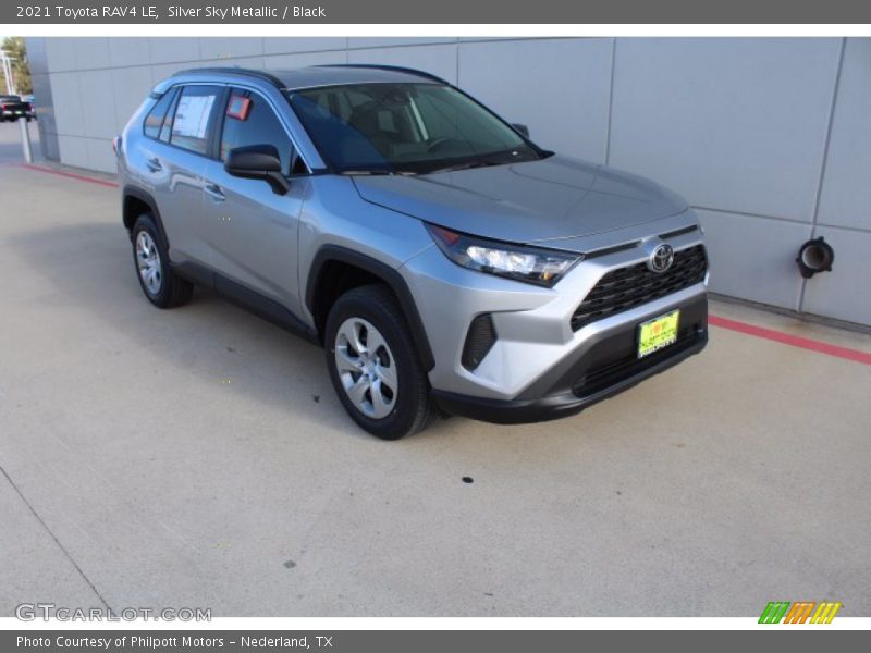 Silver Sky Metallic / Black 2021 Toyota RAV4 LE