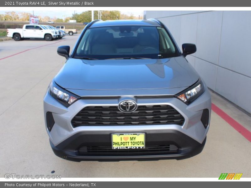 Silver Sky Metallic / Black 2021 Toyota RAV4 LE