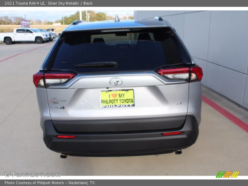 Silver Sky Metallic / Black 2021 Toyota RAV4 LE