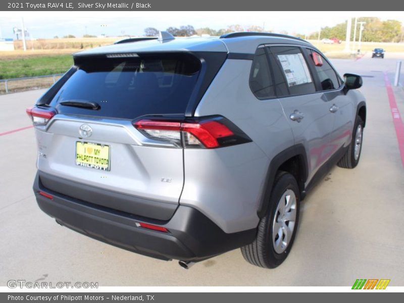 Silver Sky Metallic / Black 2021 Toyota RAV4 LE