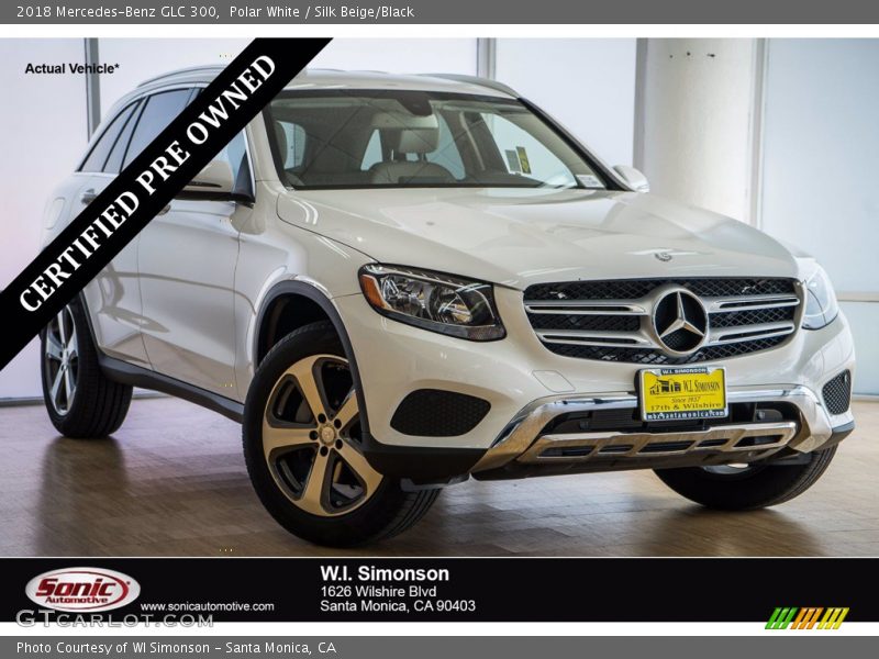 Polar White / Silk Beige/Black 2018 Mercedes-Benz GLC 300
