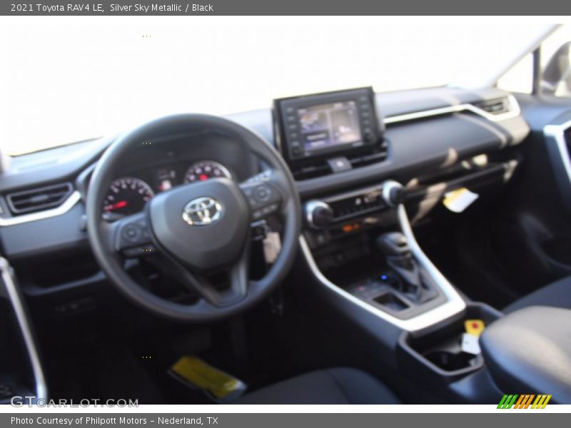 Silver Sky Metallic / Black 2021 Toyota RAV4 LE