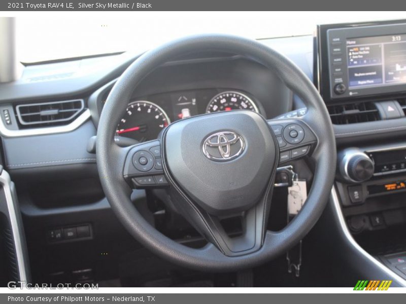 Silver Sky Metallic / Black 2021 Toyota RAV4 LE