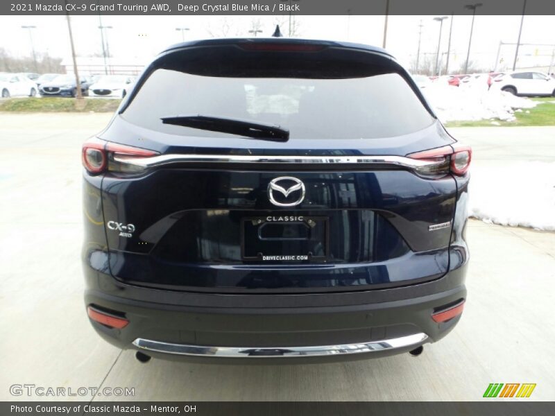 Deep Crystal Blue Mica / Black 2021 Mazda CX-9 Grand Touring AWD