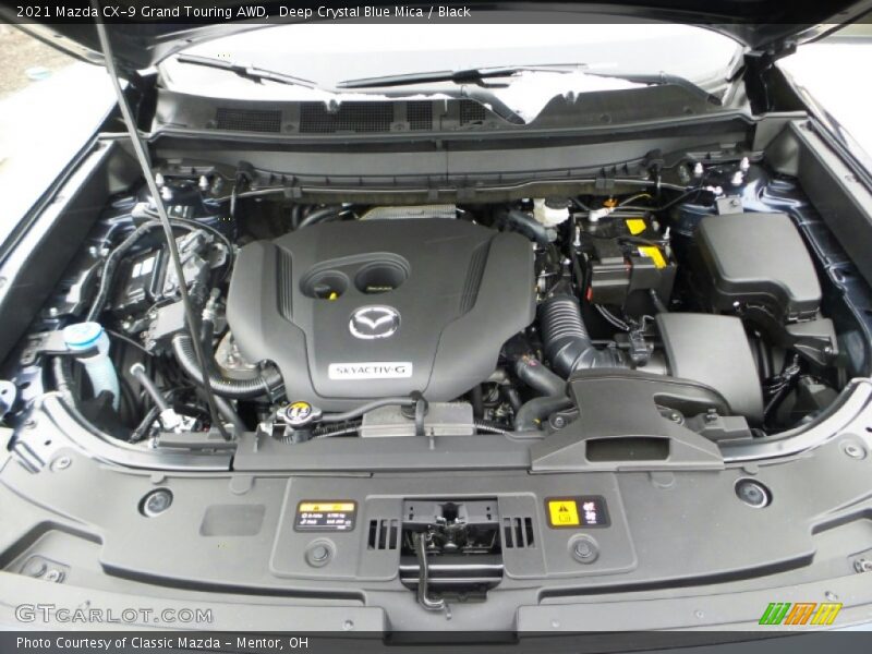  2021 CX-9 Grand Touring AWD Engine - 2.5 Liter Turbocharged SKYACTIV-G DI DOHC 16-Valve VVT 4 Cylinder