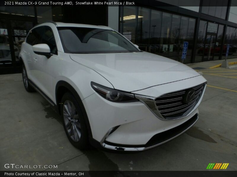Snowflake White Pearl Mica / Black 2021 Mazda CX-9 Grand Touring AWD