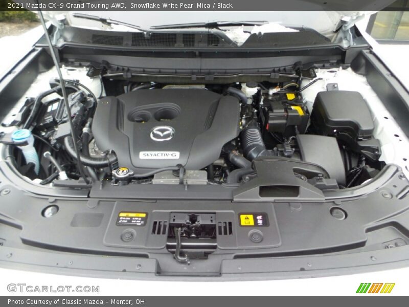  2021 CX-9 Grand Touring AWD Engine - 2.5 Liter Turbocharged SKYACTIV-G DI DOHC 16-Valve VVT 4 Cylinder