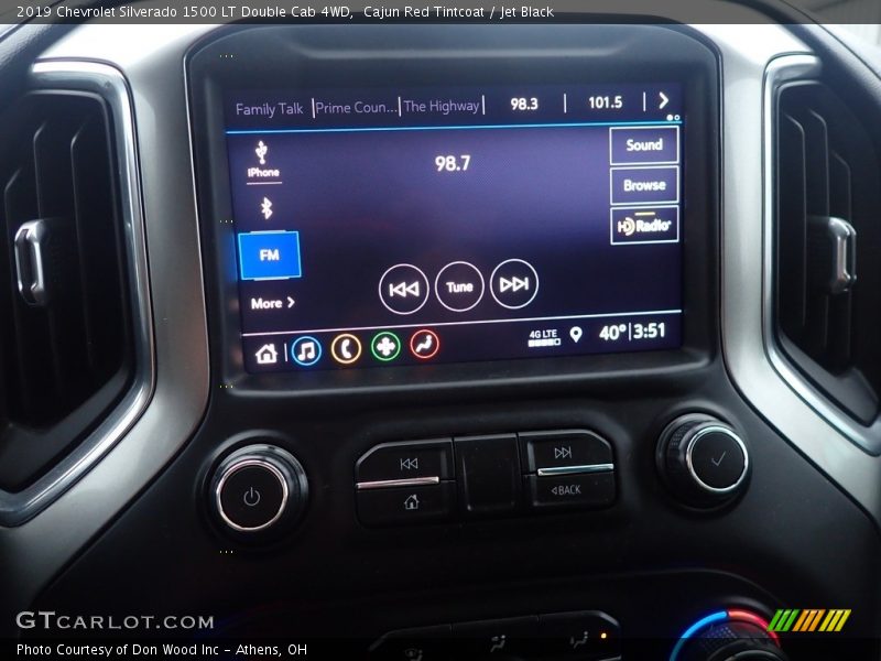 Cajun Red Tintcoat / Jet Black 2019 Chevrolet Silverado 1500 LT Double Cab 4WD
