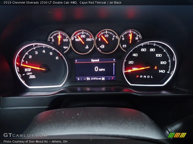 Cajun Red Tintcoat / Jet Black 2019 Chevrolet Silverado 1500 LT Double Cab 4WD