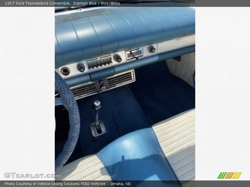 Starmist Blue / Blue/White 1957 Ford Thunderbird Convertible