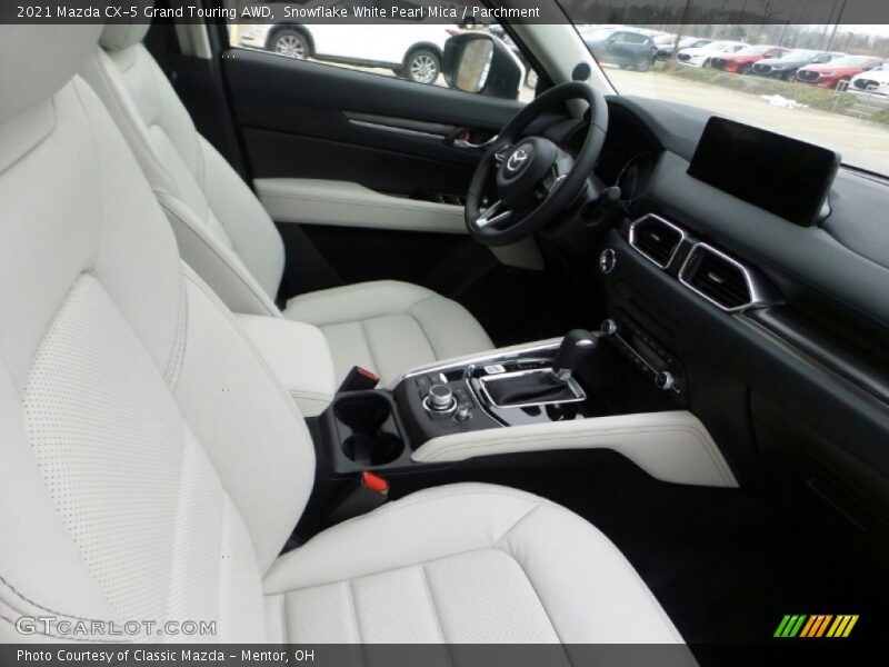 Snowflake White Pearl Mica / Parchment 2021 Mazda CX-5 Grand Touring AWD