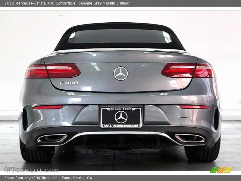Selenite Grey Metallic / Black 2018 Mercedes-Benz E 400 Convertible