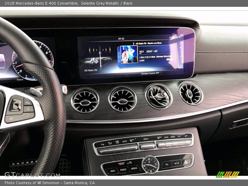 Selenite Grey Metallic / Black 2018 Mercedes-Benz E 400 Convertible