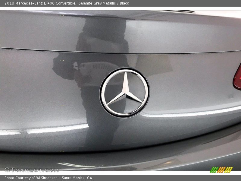Selenite Grey Metallic / Black 2018 Mercedes-Benz E 400 Convertible