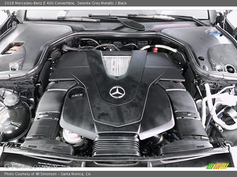 Selenite Grey Metallic / Black 2018 Mercedes-Benz E 400 Convertible