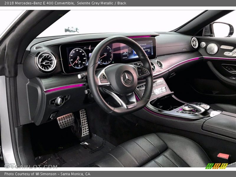 Selenite Grey Metallic / Black 2018 Mercedes-Benz E 400 Convertible