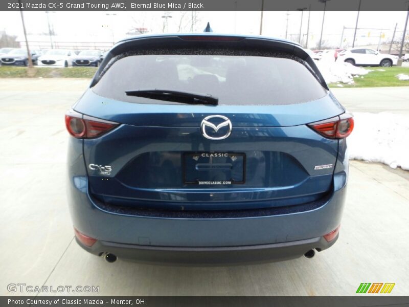 Eternal Blue Mica / Black 2021 Mazda CX-5 Grand Touring AWD