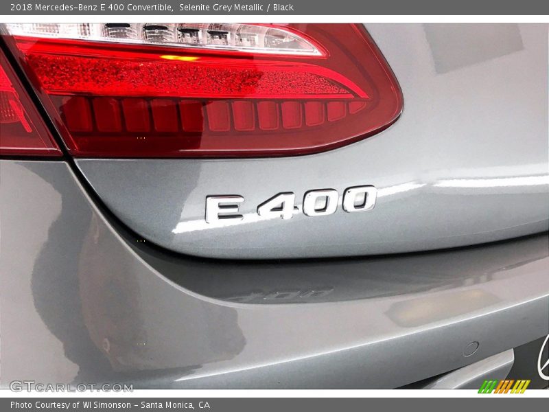 Selenite Grey Metallic / Black 2018 Mercedes-Benz E 400 Convertible