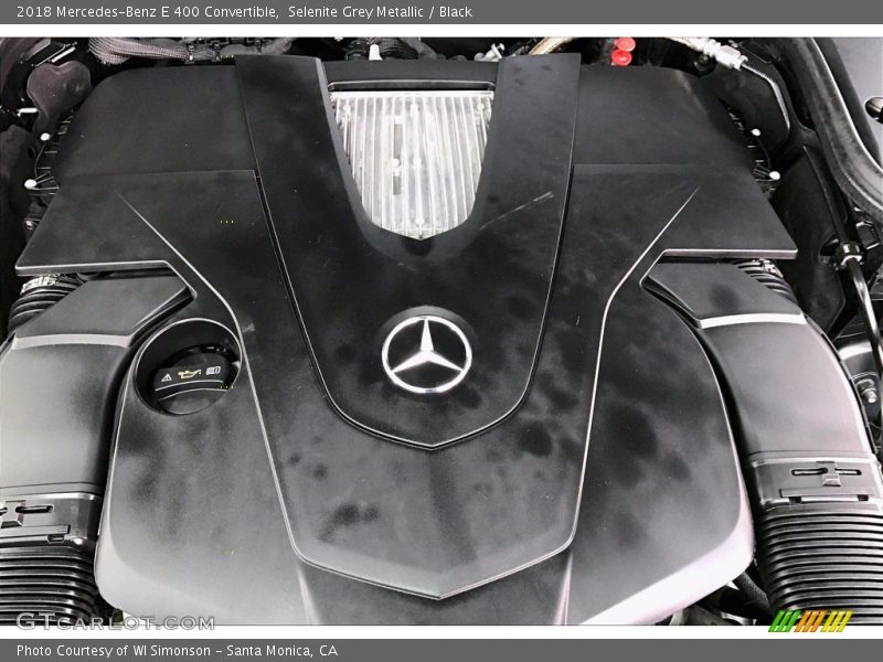 Selenite Grey Metallic / Black 2018 Mercedes-Benz E 400 Convertible