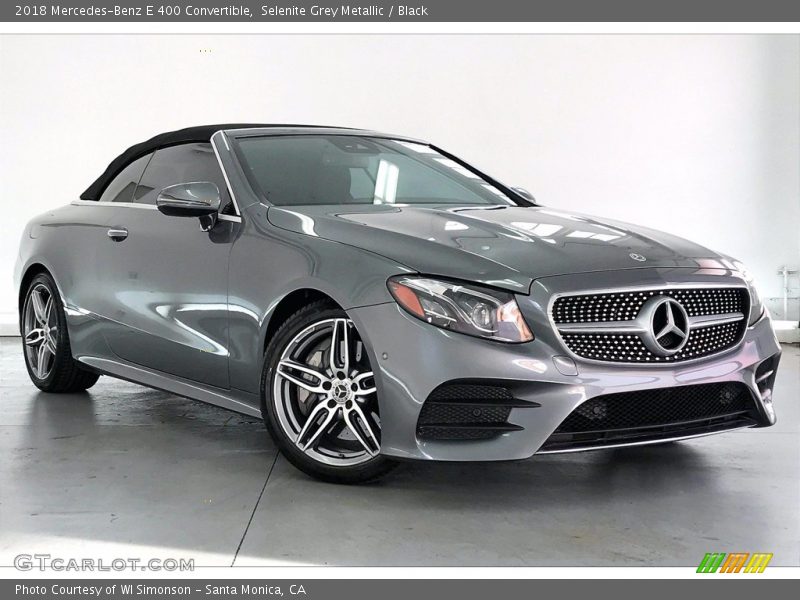 Selenite Grey Metallic / Black 2018 Mercedes-Benz E 400 Convertible
