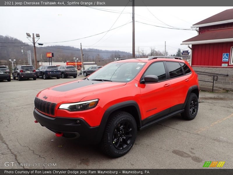 Spitfire Orange / Black 2021 Jeep Cherokee Traihawk 4x4