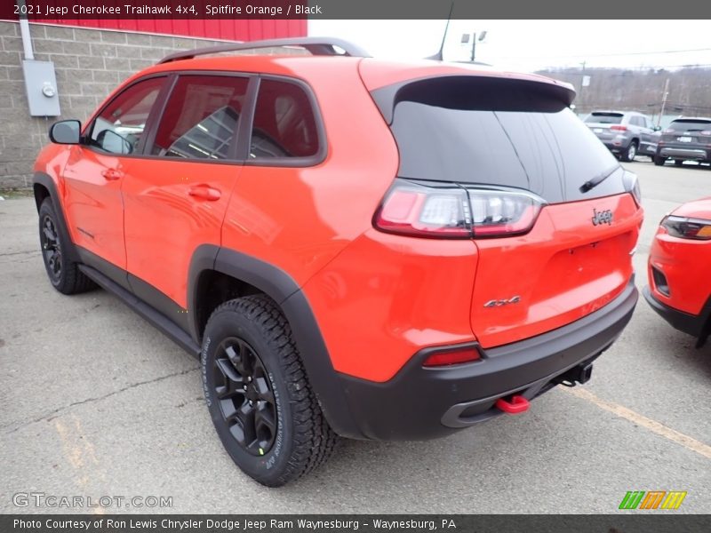 Spitfire Orange / Black 2021 Jeep Cherokee Traihawk 4x4