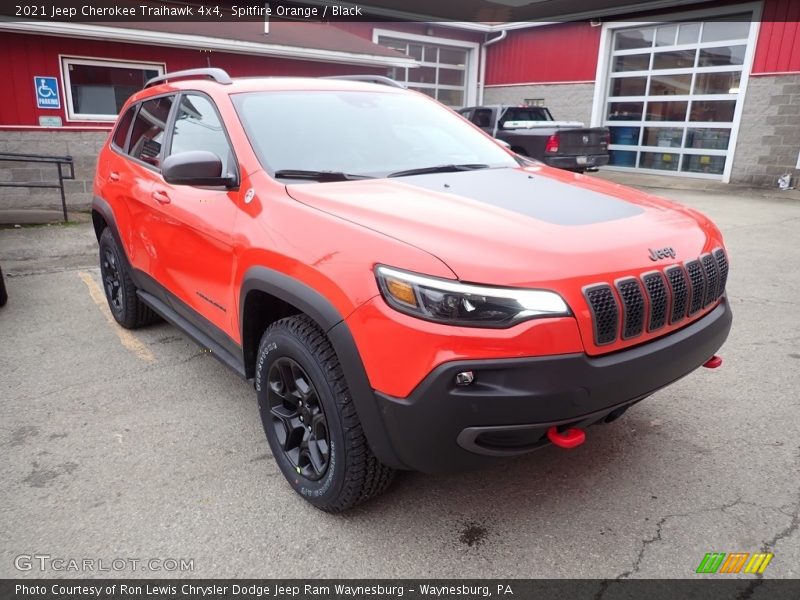 Spitfire Orange / Black 2021 Jeep Cherokee Traihawk 4x4