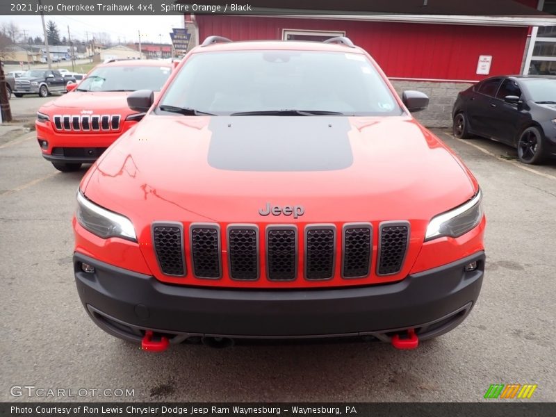 Spitfire Orange / Black 2021 Jeep Cherokee Traihawk 4x4