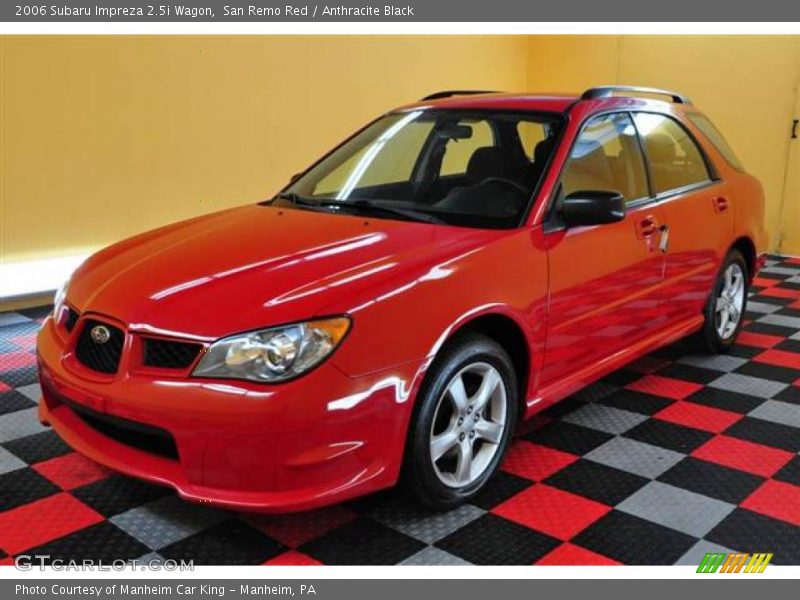 San Remo Red / Anthracite Black 2006 Subaru Impreza 2.5i Wagon