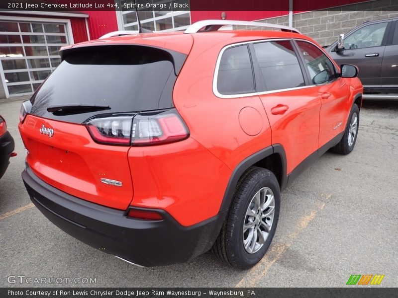 Spitfire Orange / Black 2021 Jeep Cherokee Latitude Lux 4x4