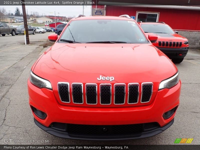 Spitfire Orange / Black 2021 Jeep Cherokee Latitude Lux 4x4
