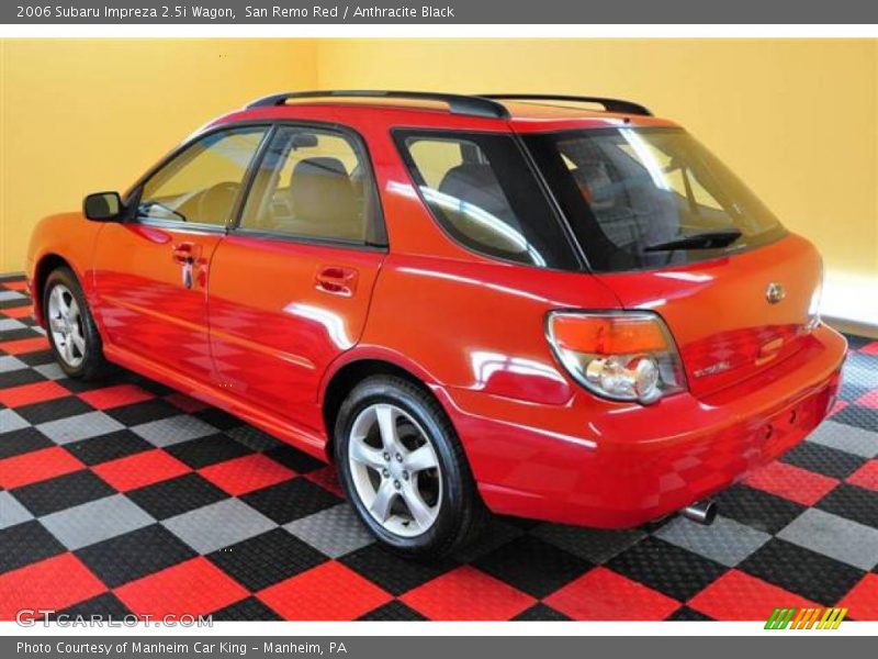 San Remo Red / Anthracite Black 2006 Subaru Impreza 2.5i Wagon