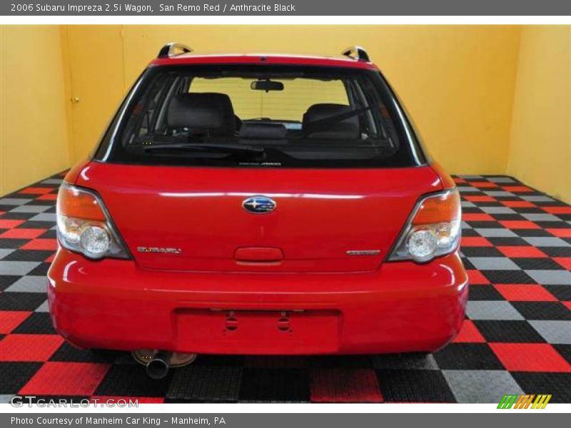 San Remo Red / Anthracite Black 2006 Subaru Impreza 2.5i Wagon
