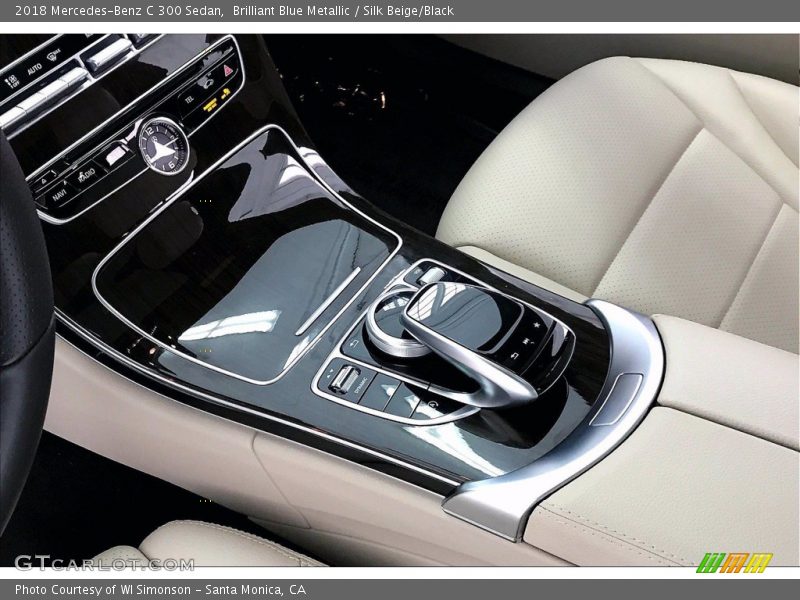 Brilliant Blue Metallic / Silk Beige/Black 2018 Mercedes-Benz C 300 Sedan
