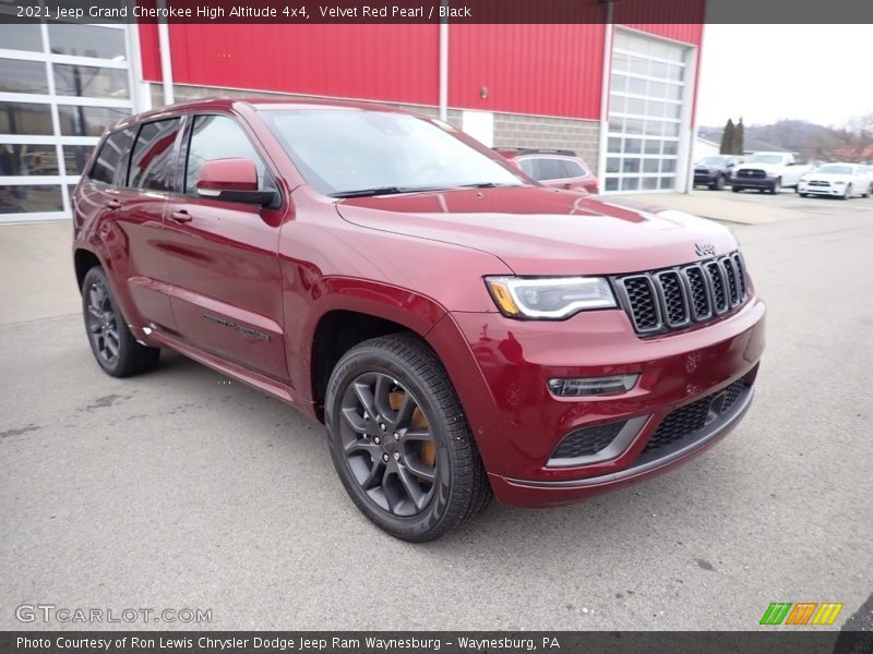 Velvet Red Pearl / Black 2021 Jeep Grand Cherokee High Altitude 4x4