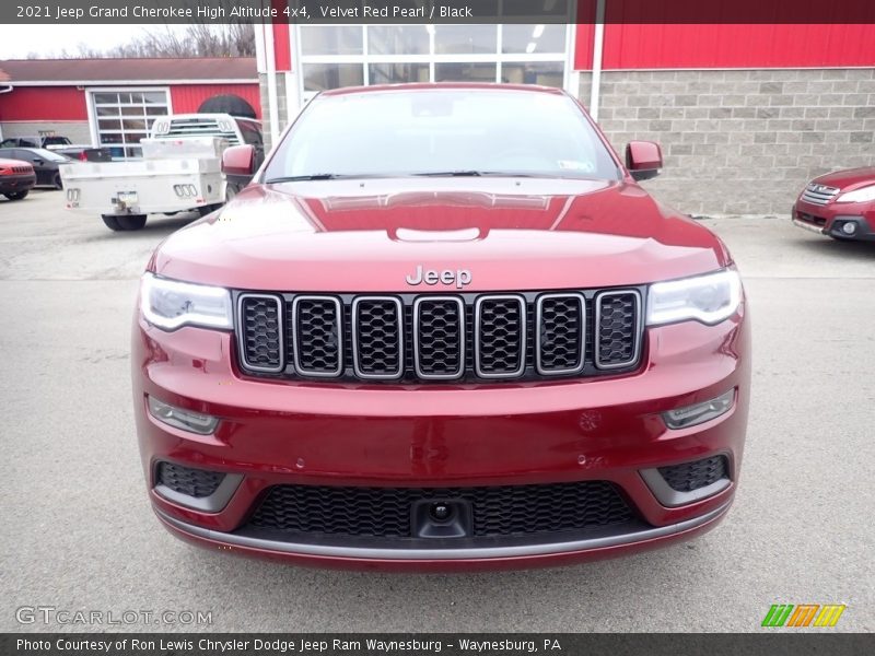 Velvet Red Pearl / Black 2021 Jeep Grand Cherokee High Altitude 4x4