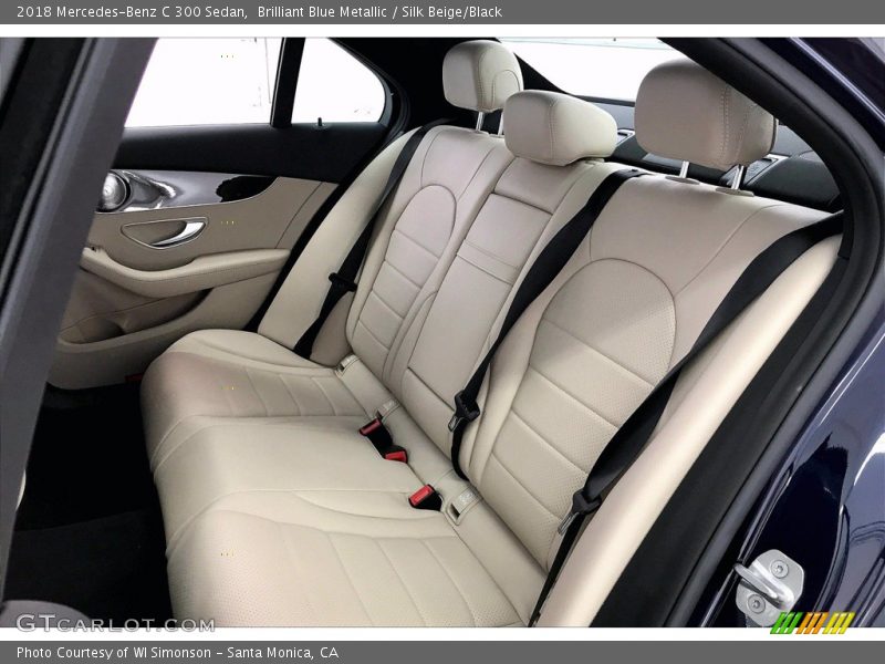 Brilliant Blue Metallic / Silk Beige/Black 2018 Mercedes-Benz C 300 Sedan