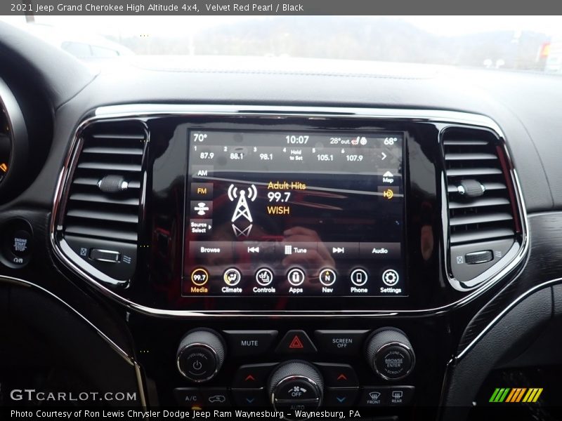 Velvet Red Pearl / Black 2021 Jeep Grand Cherokee High Altitude 4x4