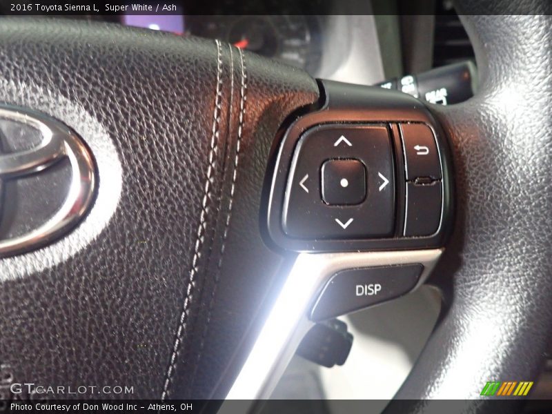 Super White / Ash 2016 Toyota Sienna L