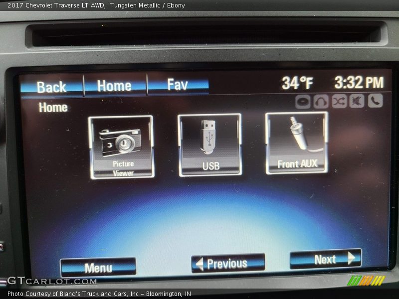 Tungsten Metallic / Ebony 2017 Chevrolet Traverse LT AWD
