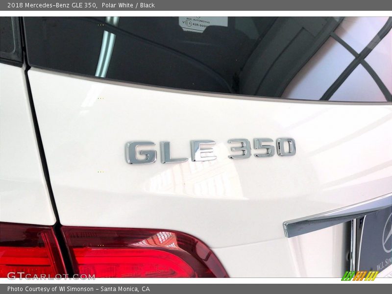 Polar White / Black 2018 Mercedes-Benz GLE 350