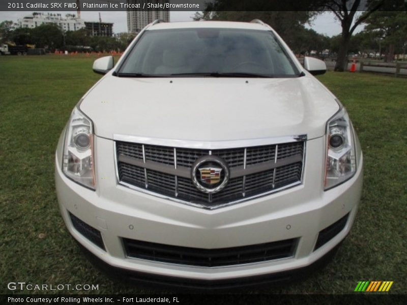 Platinum Ice Tricoat / Shale/Brownstone 2011 Cadillac SRX FWD