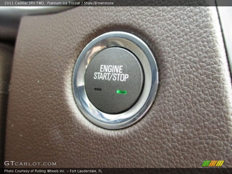 Platinum Ice Tricoat / Shale/Brownstone 2011 Cadillac SRX FWD