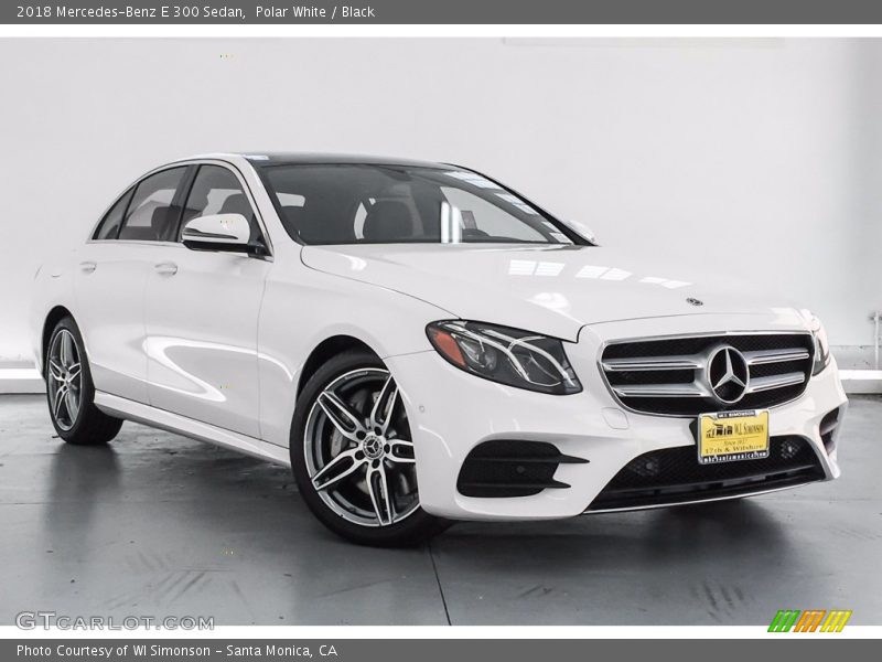 Polar White / Black 2018 Mercedes-Benz E 300 Sedan