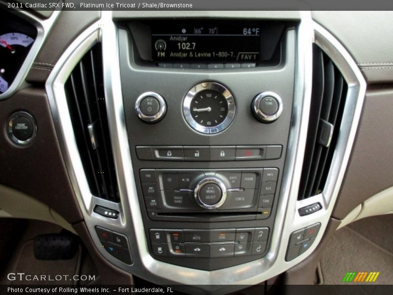 Platinum Ice Tricoat / Shale/Brownstone 2011 Cadillac SRX FWD