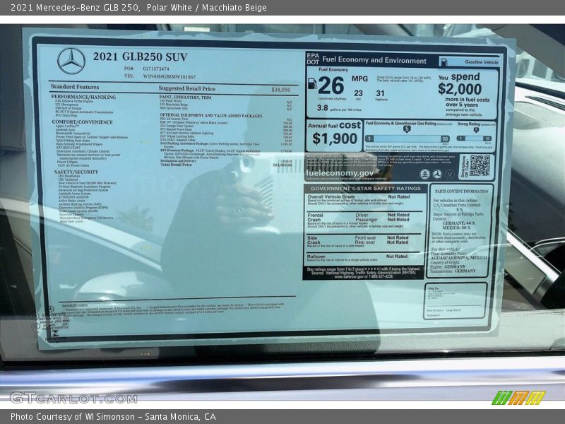 Polar White / Macchiato Beige 2021 Mercedes-Benz GLB 250