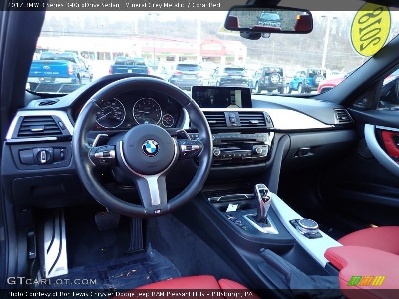 Coral Red Interior - 2017 3 Series 340i xDrive Sedan 