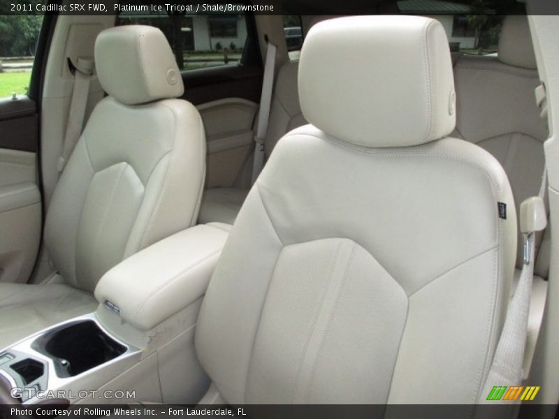 Platinum Ice Tricoat / Shale/Brownstone 2011 Cadillac SRX FWD