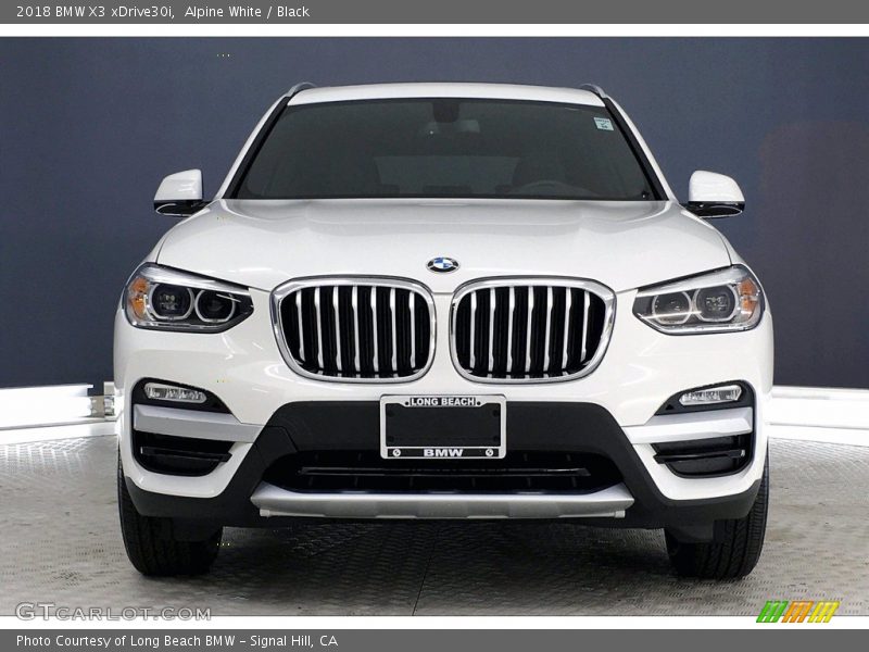 Alpine White / Black 2018 BMW X3 xDrive30i