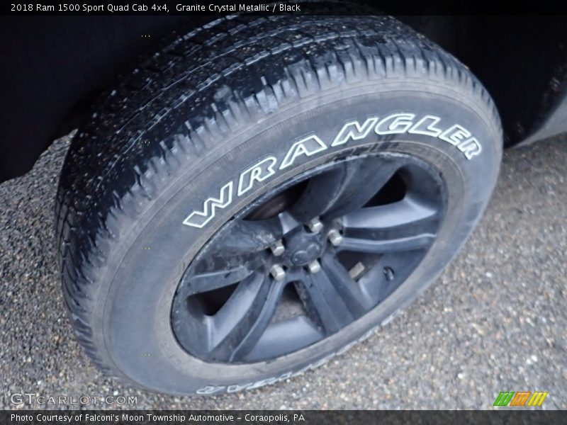 Granite Crystal Metallic / Black 2018 Ram 1500 Sport Quad Cab 4x4